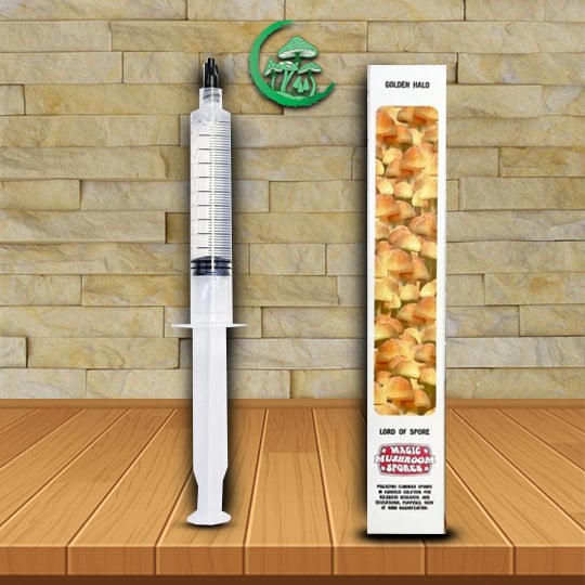 Golden Halo Magic Mushroom Spore Syringe - Image 1