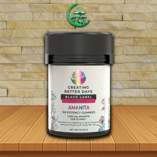 Creating Better Days Black Label Amanita Muscaria Gummies Amanita Muscaria (Fruit Punch)