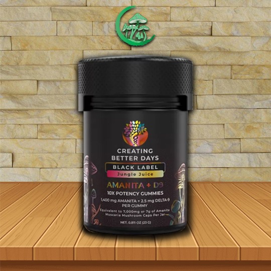 Creating Better Days Black Label Amanita Muscaria Gummies Amanita Muscaria + D9 (Jungle Juice)