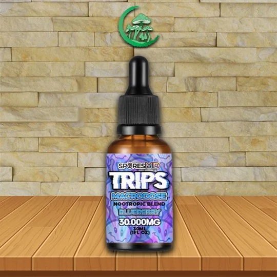 SporesMD Trips Macrodose Nootropic Infused Tincture 30ml Blueberry Flavor