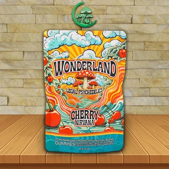 Wonderland Legal Psychedelics Gummies 10ct Cherry Nirvana Flavor