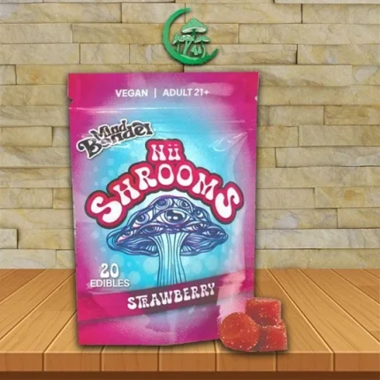 Glo Pop Nu Shrooms Gummies 20ct Strawberry