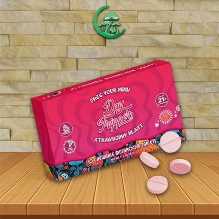 DayTripper Legal Psychedelics Mushroom Tabs - Strawberry 10ct
