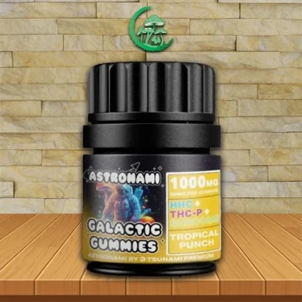 Astronami Mushroom + THCP + HHC Galactic Gummies 1000mg Tropical Punch