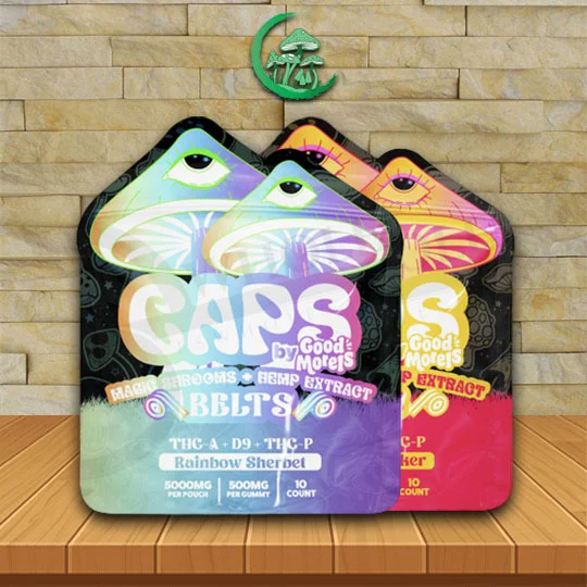 Caps Magic Shrooms + Hemp Extract Sour Belts