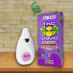 Dozo THCa Liquid Diamonds Extract Disposable 5g Purple Hedbandz (Hybrid) Strain