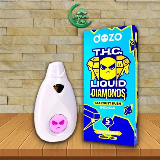 Dozo THCa Liquid Diamonds Extract Disposable 5g Stardust Kush (Indica) Strain