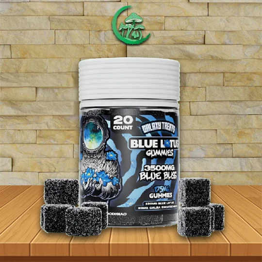 Galaxy Treats Blue Bliss Blue Lotus Gummies 3500mg