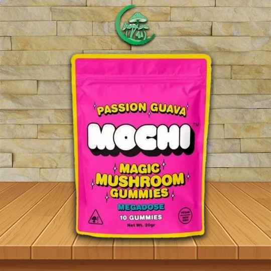 Mochi Megadose Magic Mushroom Gummies 10ct Passion Guava