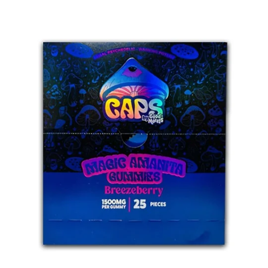 Caps Psychedelic Amanita Gummies 1500mg Breezeberry