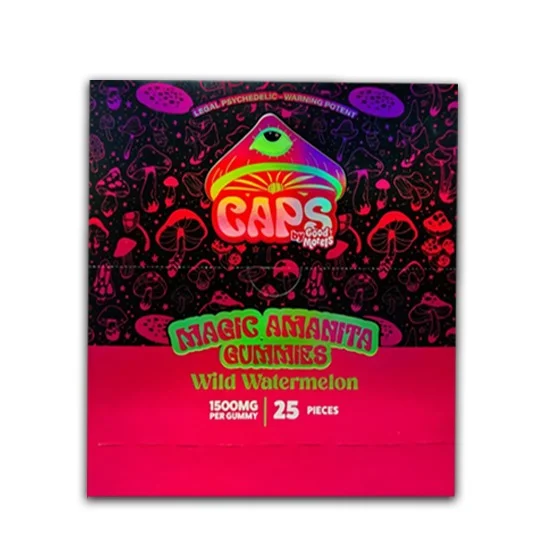Caps Psychedelic Amanita Gummies 1500mg Wild Watermelon