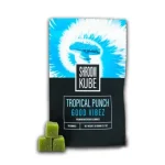 Shroom Kube Functional Mushroom Premium Microdose Gummies 10ct Tropical Punch Good Vibez