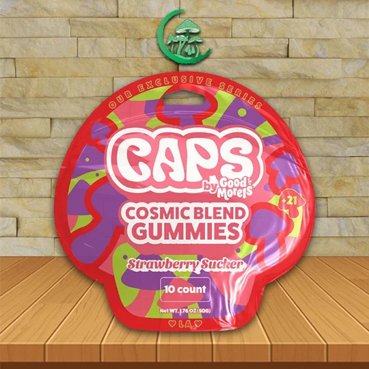 Caps_Cosmic_Blend_Gummies_50g_Strawberry_Sucker_Great_Mushroom_Shop Caps Cosmic Blend Gummies 50g - Image 8