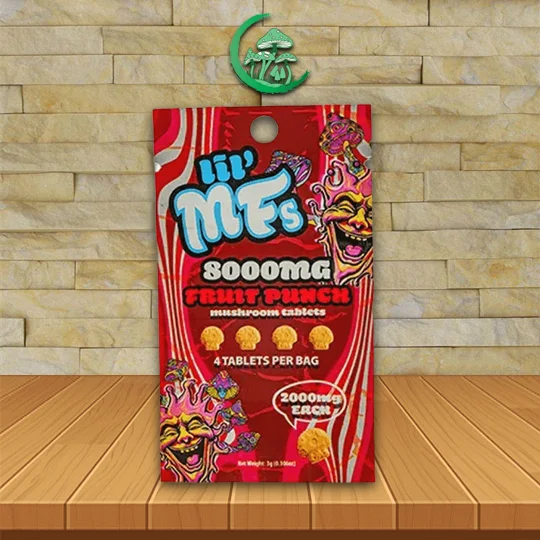 Lil_MFs_Mushroom_Tablets_4ct_8000mg_Fruit_Punch_4_Tablet_Pack_Great_Mushroom_shop Lil MFs Mushroom Tablets 4ct 8000mg - Fruit Punch 4 Tablet Pack