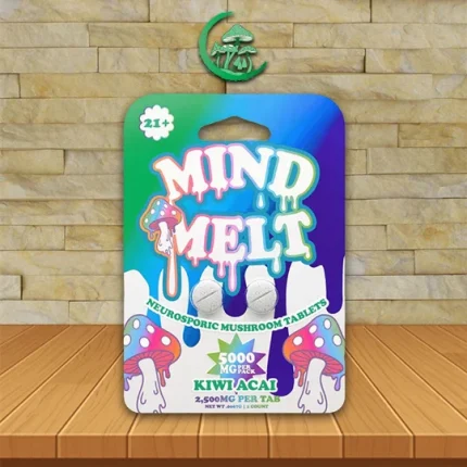 MindMelt Neurosporic Mushroom Tablets 5000mg - Kiwi Acai -- 2ct Blister Pack