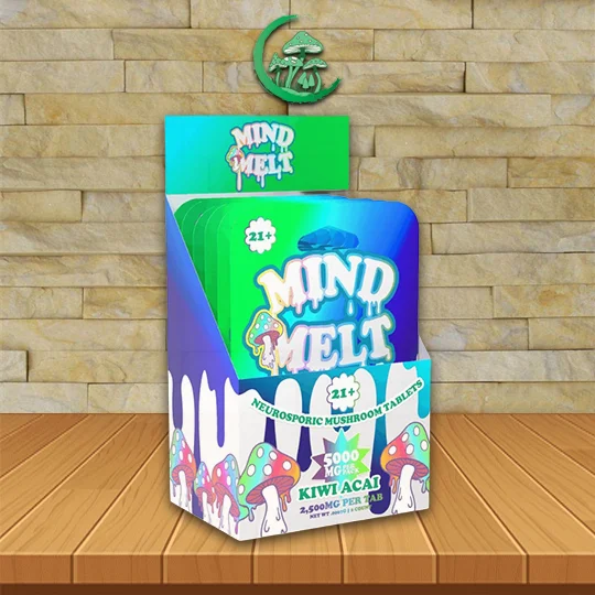 MindMelt_Neurosporic_Mushroom_Tablets_5000mg_Kiwi_Acai_BULK_CASE_DEAL_10X2ct=20_Tablets_Great_Mushroom_Shop MindMelt Neurosporic Mushroom Tablets 5000mg - Kiwi Acai -- BULK CASE DEAL 10 X 2ct = 20 Tablets