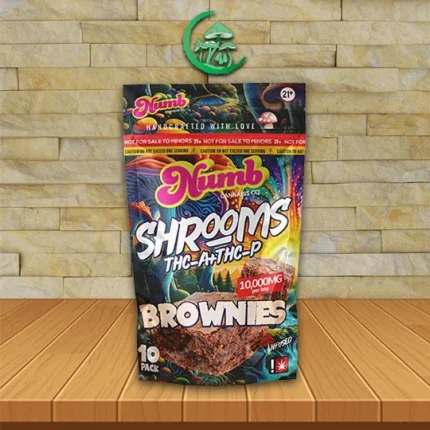 Numb Shrooms THCA + THCP Brownies 10000mg
