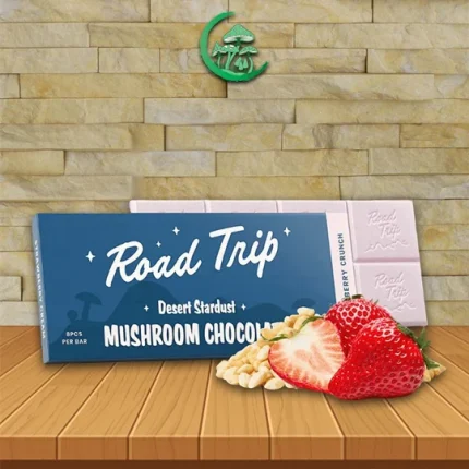Road Trip Mushroom Chocolate Bar - Strawberry Crunch -- Single