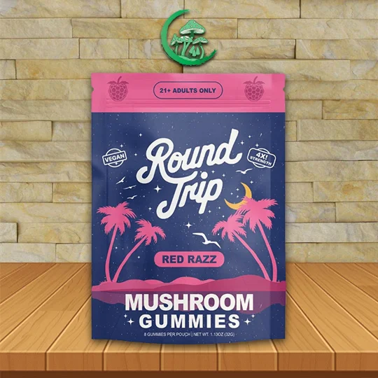 Round_Trip_Mushroom_Gummies_Red_Razz_Great_Mushroom_Shop Round Trip Mushroom Gummies - Image 4