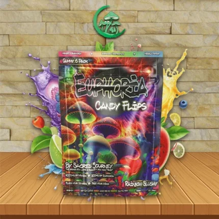Sacred Journey Euphoria Candy Flips 4200mg 6 pack - Rainbow Slushy