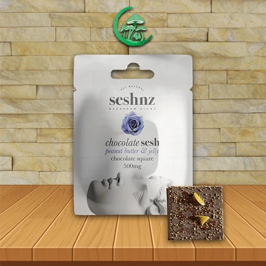 Seshnz_Mushroom_Blend_Chocolate_Square_500mg_Peanut_Butter_and_Jelly_Great_Mushroom_Shop Seshnz Mushroom Blend 500mg - Image 5