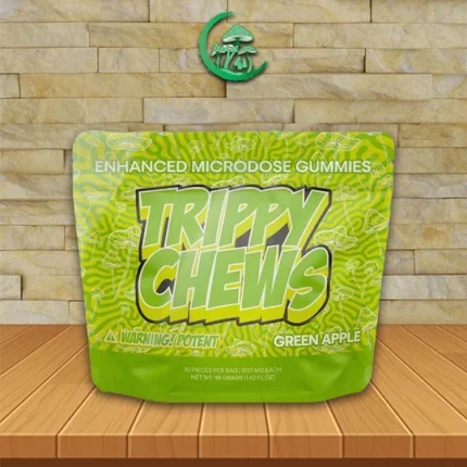 Trippy Chews Mushroom Gummies - Green Apple