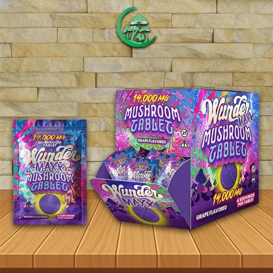 Wunder_MAX_Mushroom_Tablets_14,000mg_Grape_30_Tablets_Great_Mushroom_Shop Wunder MAX Mushroom Tablets 14,000mg - Grape -- 30 Tablets